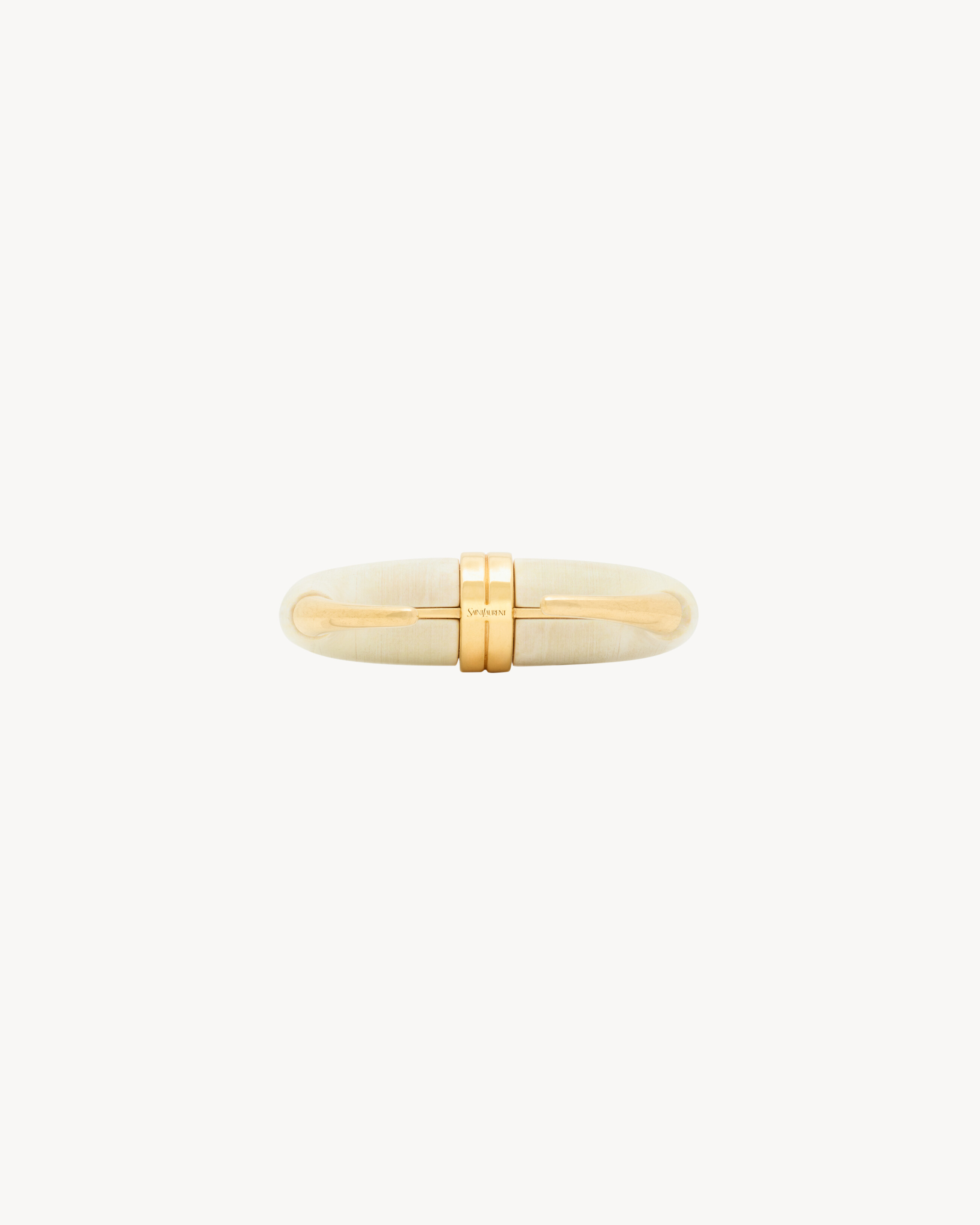 horn cuff in resin and metal