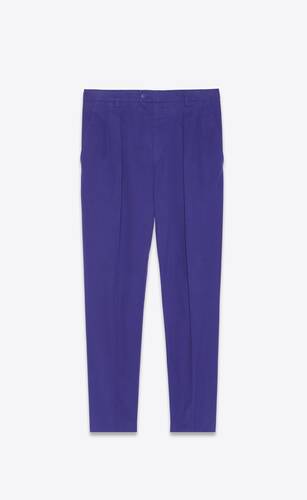 high-rise pants in heritage cotton twill