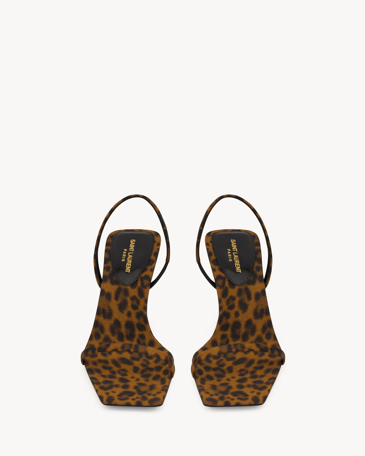 JASPE sandals in leopard grosgrain