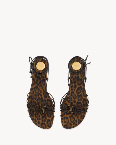 サンダル・ミュール SAINT LAURENT BABYLONE SANDALS Saint Laurent Babylone Sandals in Smooth Leather | Saks