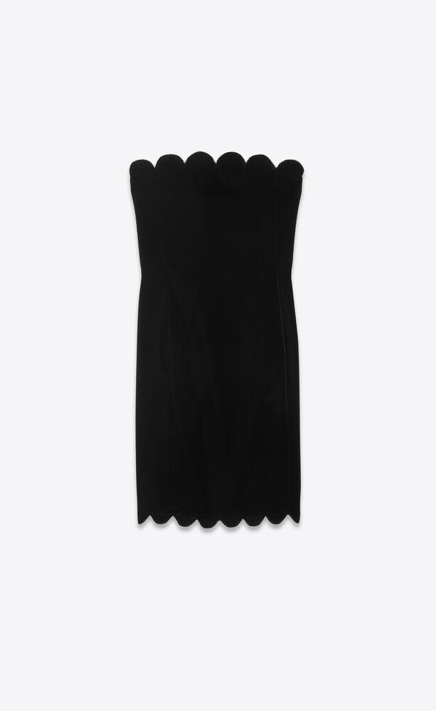 ysl.com | Langes Trägerloses Kleid