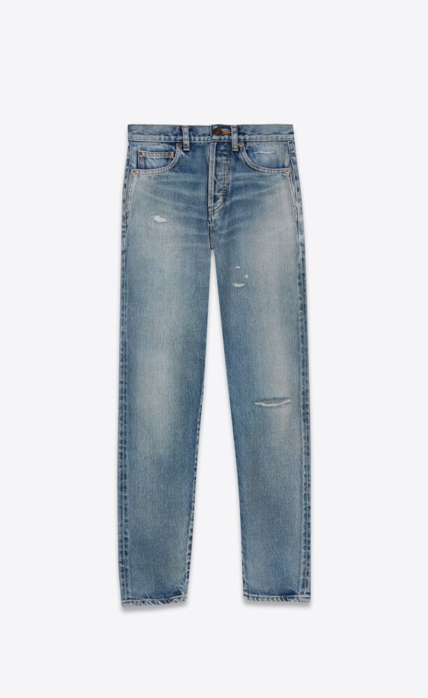 slim-fit jeans in santa monica blue denim | Saint Laurent | YSL.com