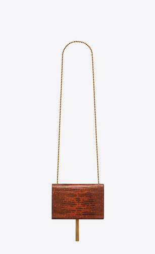 kate small tassel in lacquered lizard skin