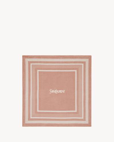 SAINT LAURENT - イヴサンローラン ハート柄 千鳥格子 タオル