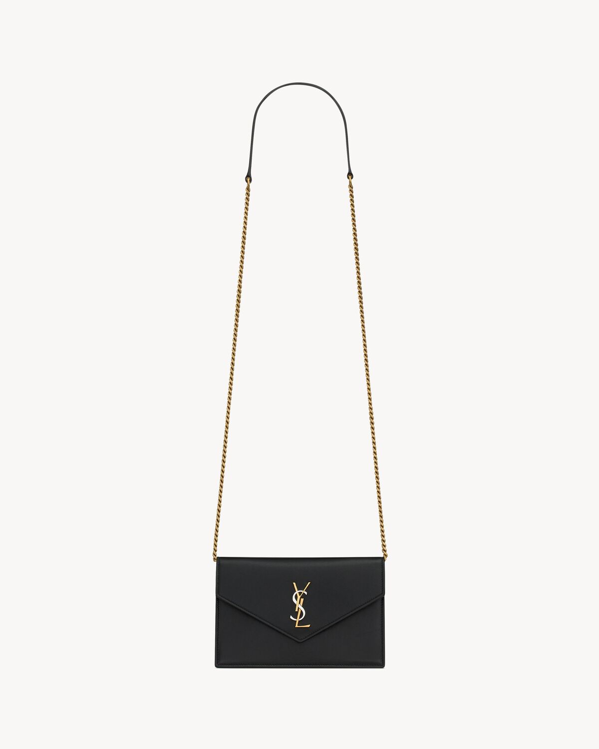 Cassandre envelope chain wallet in smooth leather Saint Laurent
