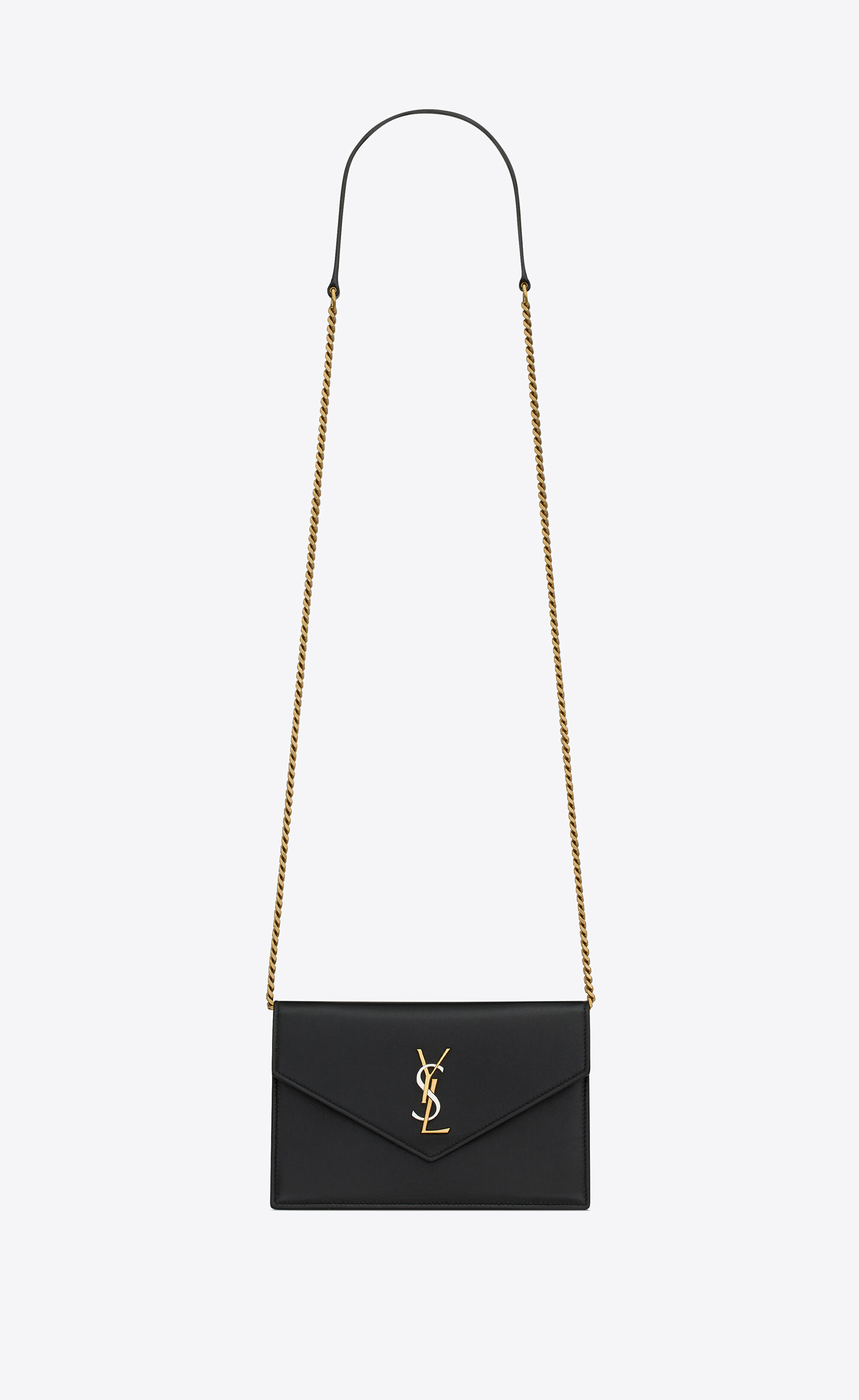 Cassandre envelope chain wallet in smooth leather