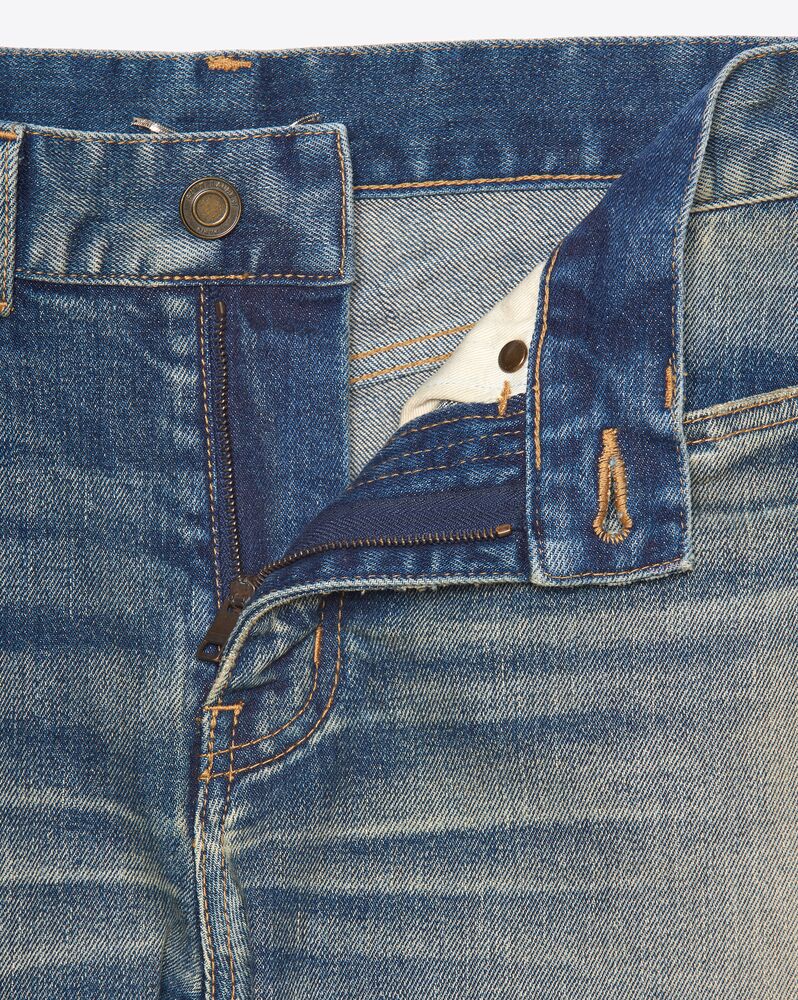 Skinny-fit jeans in dirty old vintage blue denim | Saint Laurent ...
