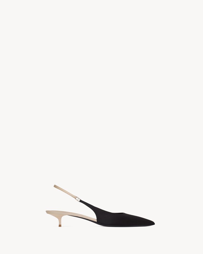 CHERISH Slingback-Pumps aus Satin-Crêpe