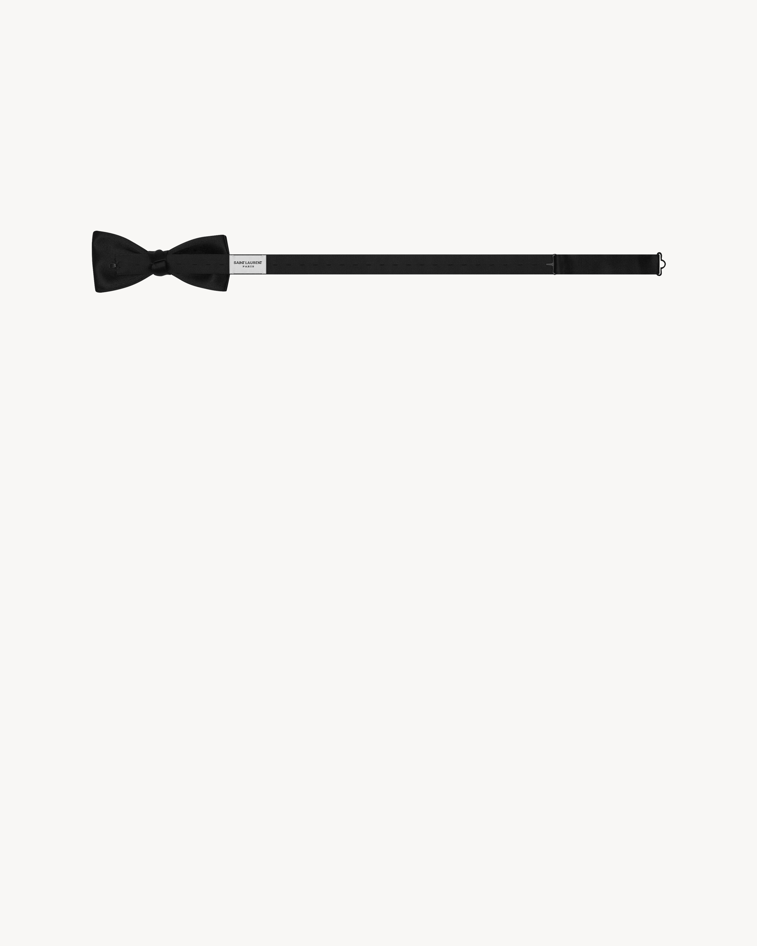 yves bow tie in silk satin | Saint Laurent | YSL.com