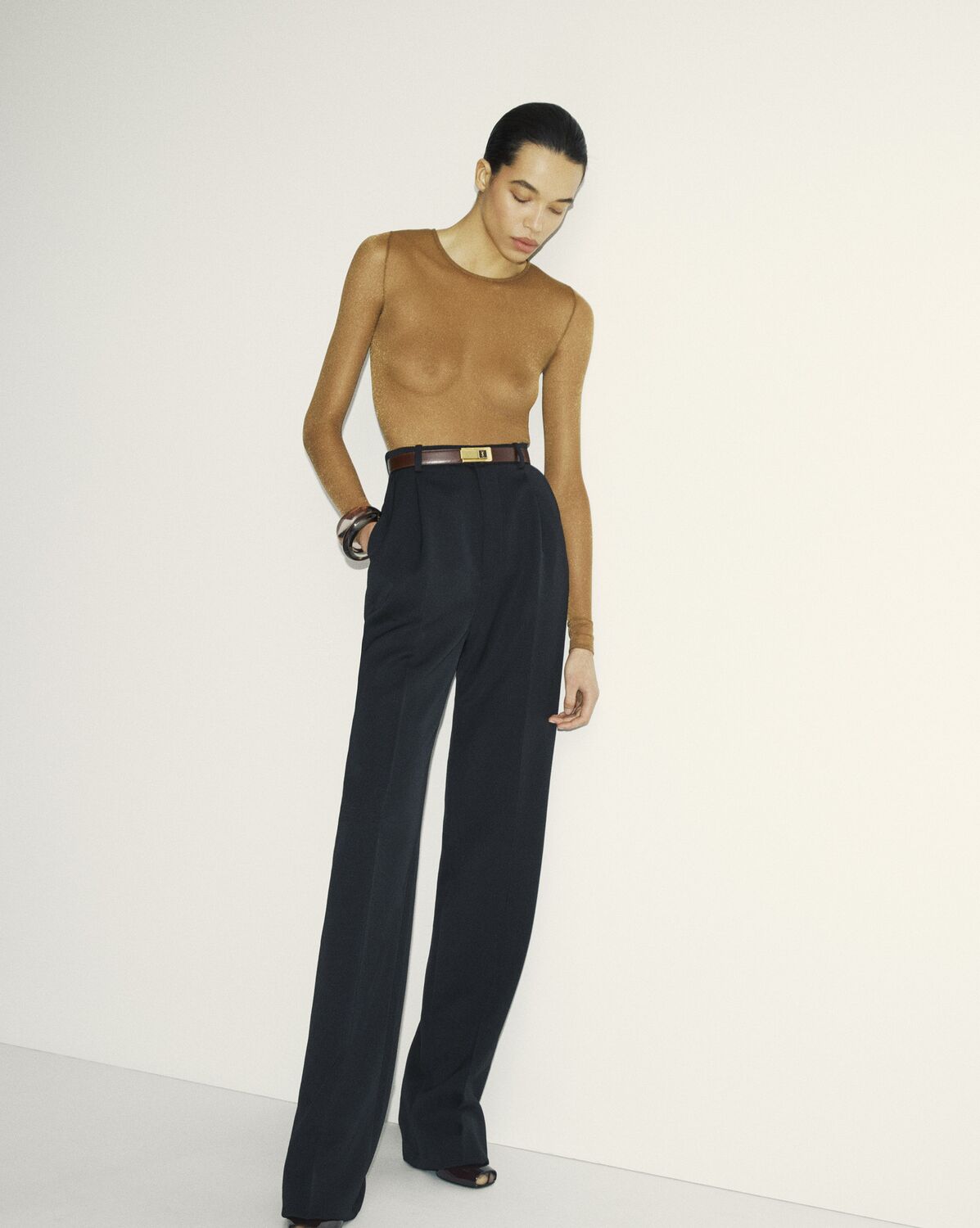 Pantalon en GRAIN DE POUDRE