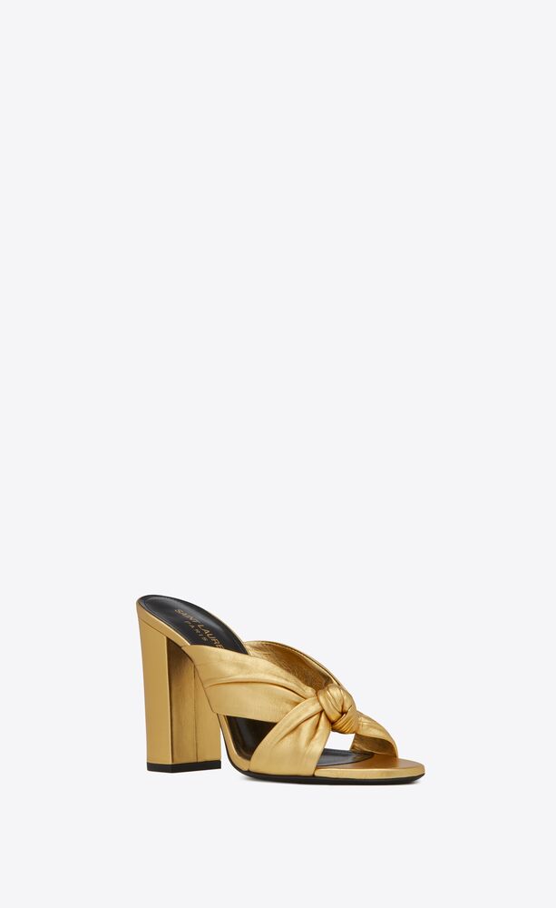 BIANCA mules in metallic leather 