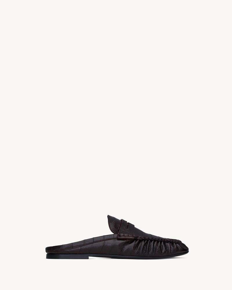 LE LOAFER penny mules in eel