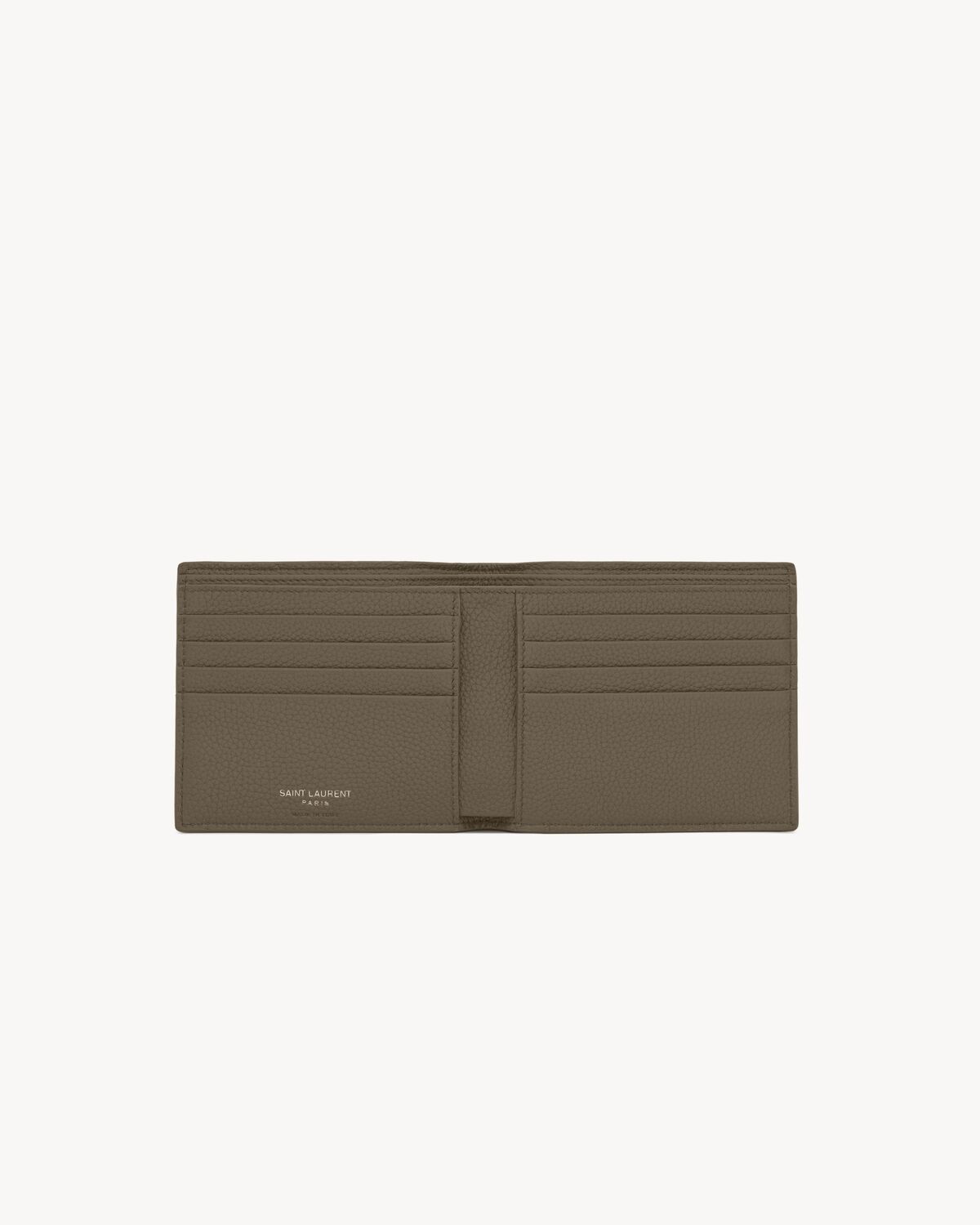 tiny cassandre east/west wallet in grained leather