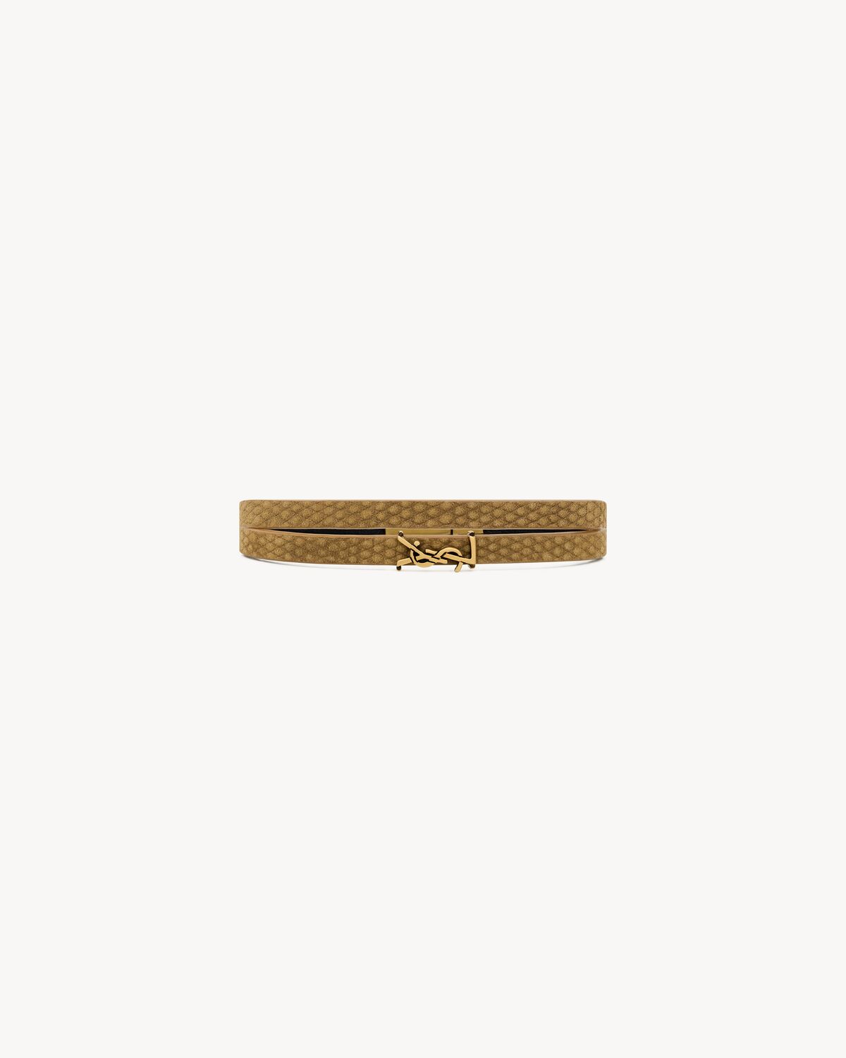 CASSANDRE double-wrap bracelet in leather