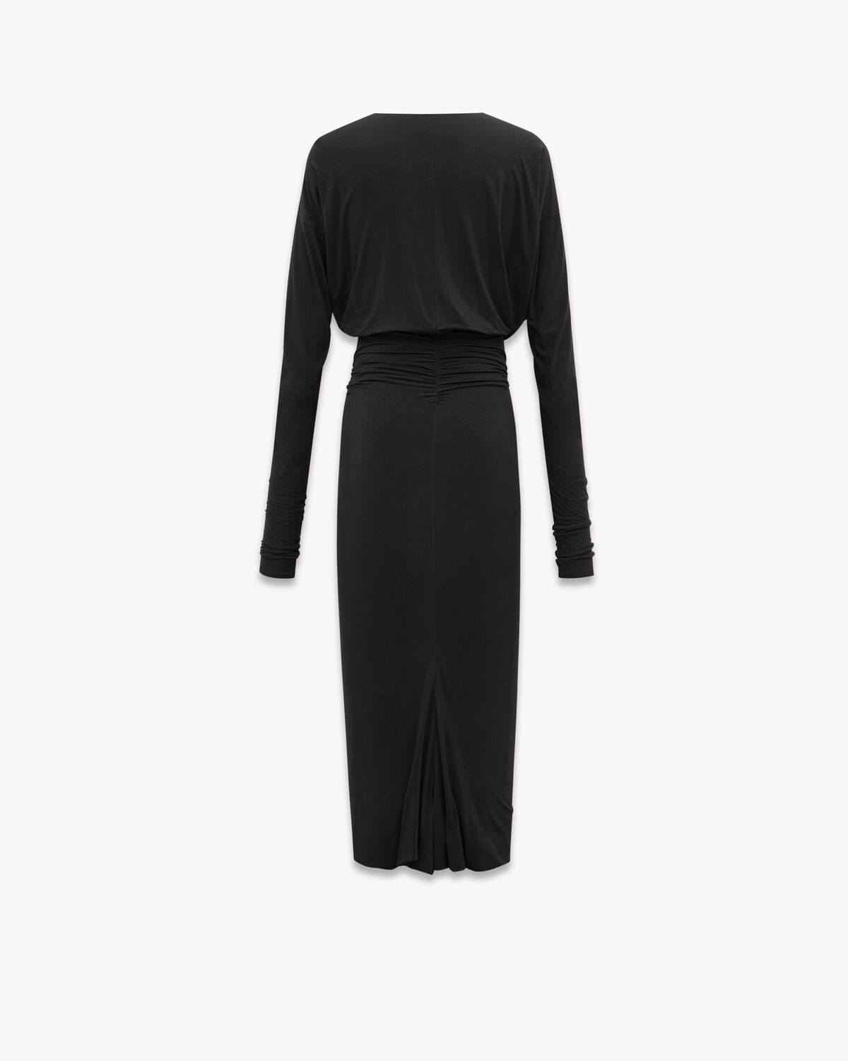 ruched dress in stretch jersey