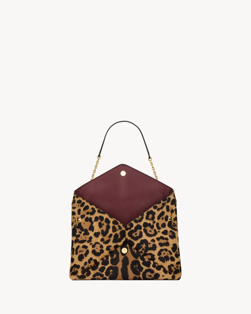 CASSANDRE pouch on chain in pony hair leather