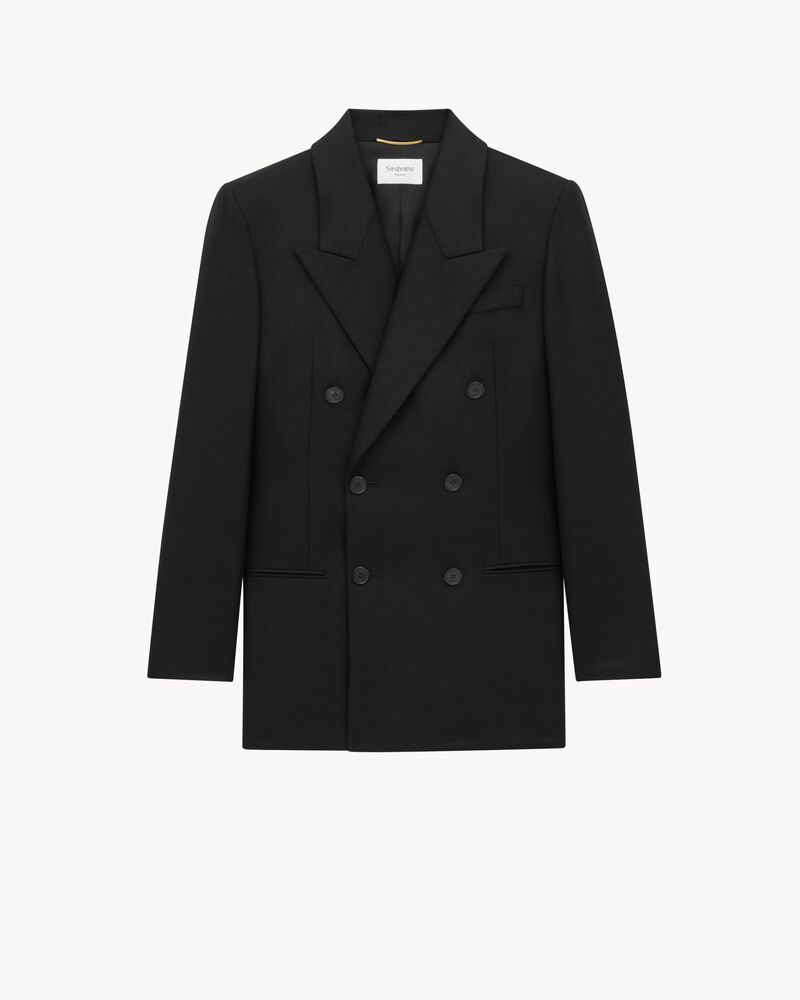 double-breasted jacket in cashmere