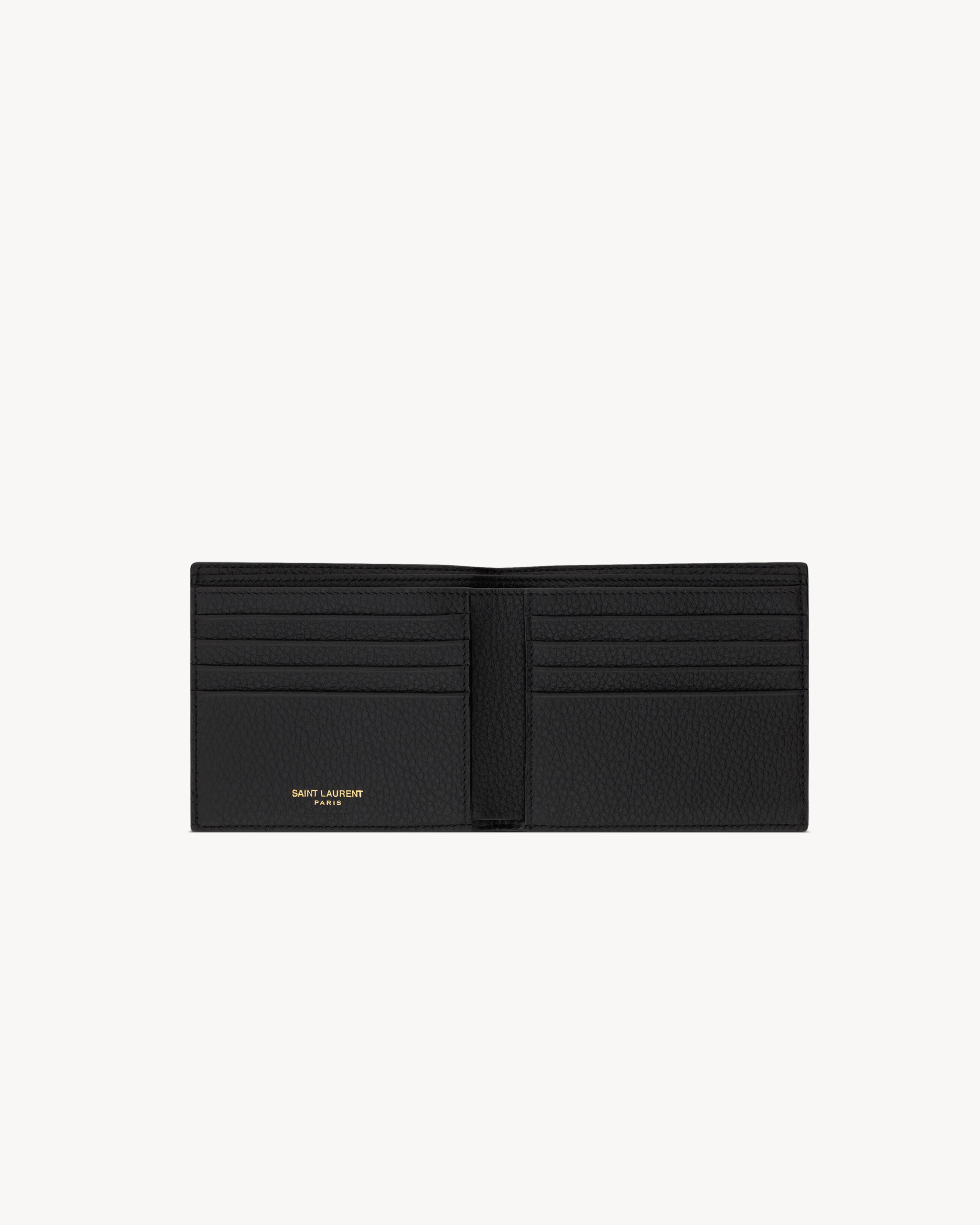 TINY CASSANDRE East/West wallet in grained leather