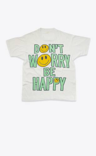 don't worry be happy t-shirt en coton