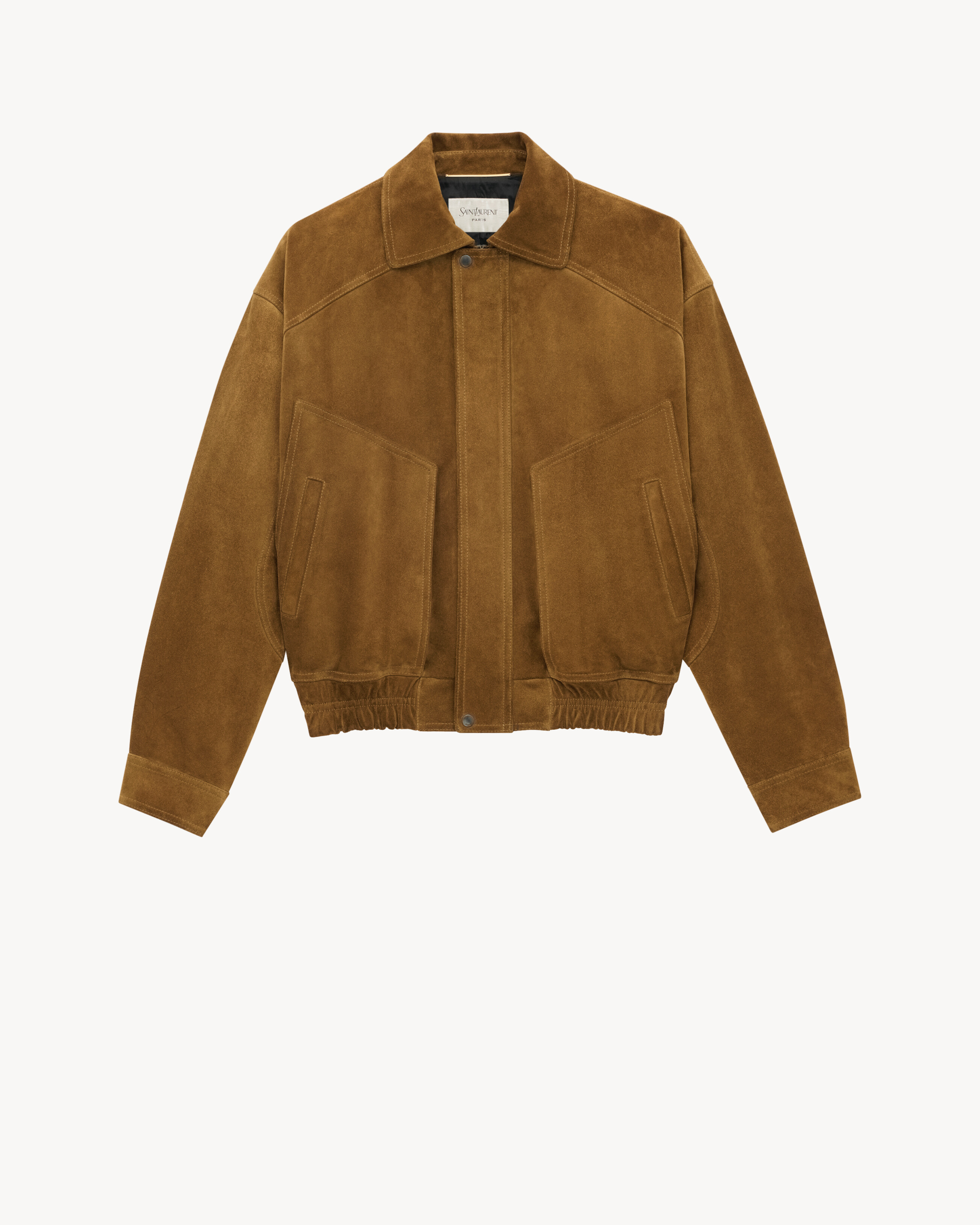 bomber jacket in suede in Brown Saint Laurent YSL EN-GB