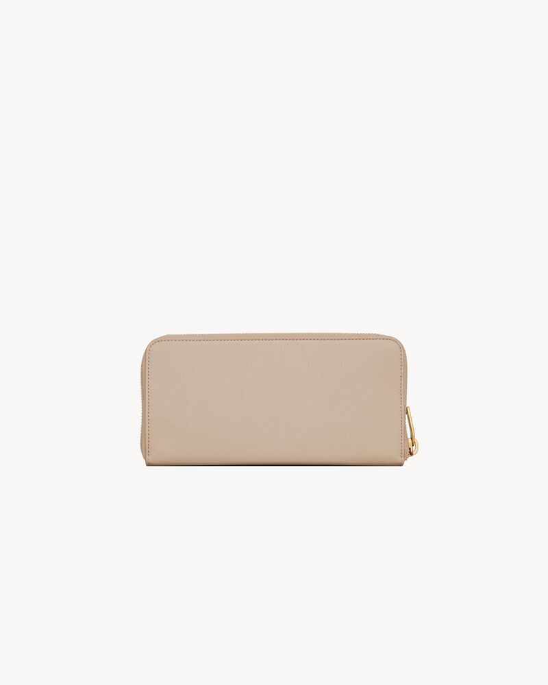 Portafogli MONOGRAM PICCOLO con zip in pelle martellata | Saint Laurent  Italia | YSL.com