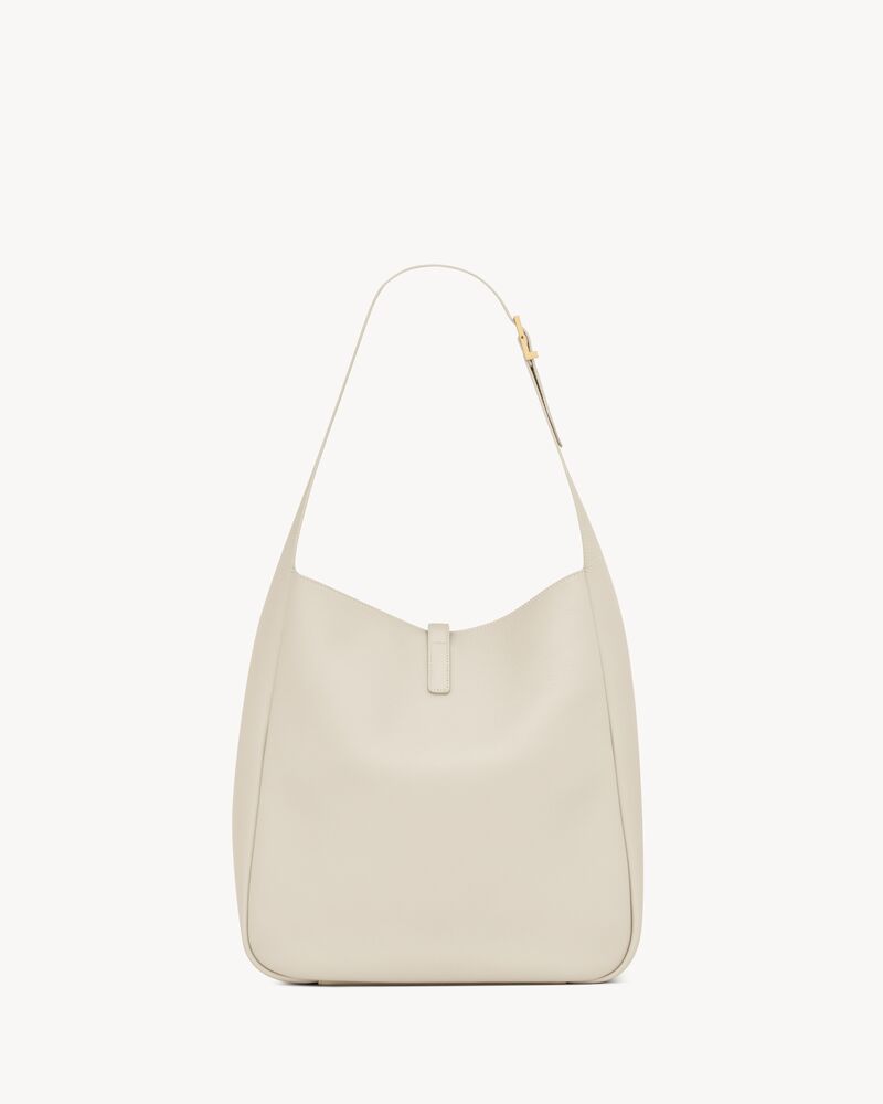 LE 5 À 7粒面皮革柔軟大型手袋