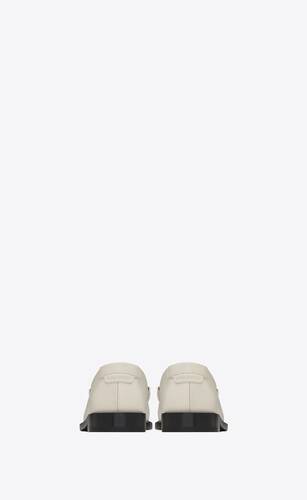 slippers-mocasines monogram de piel lisa