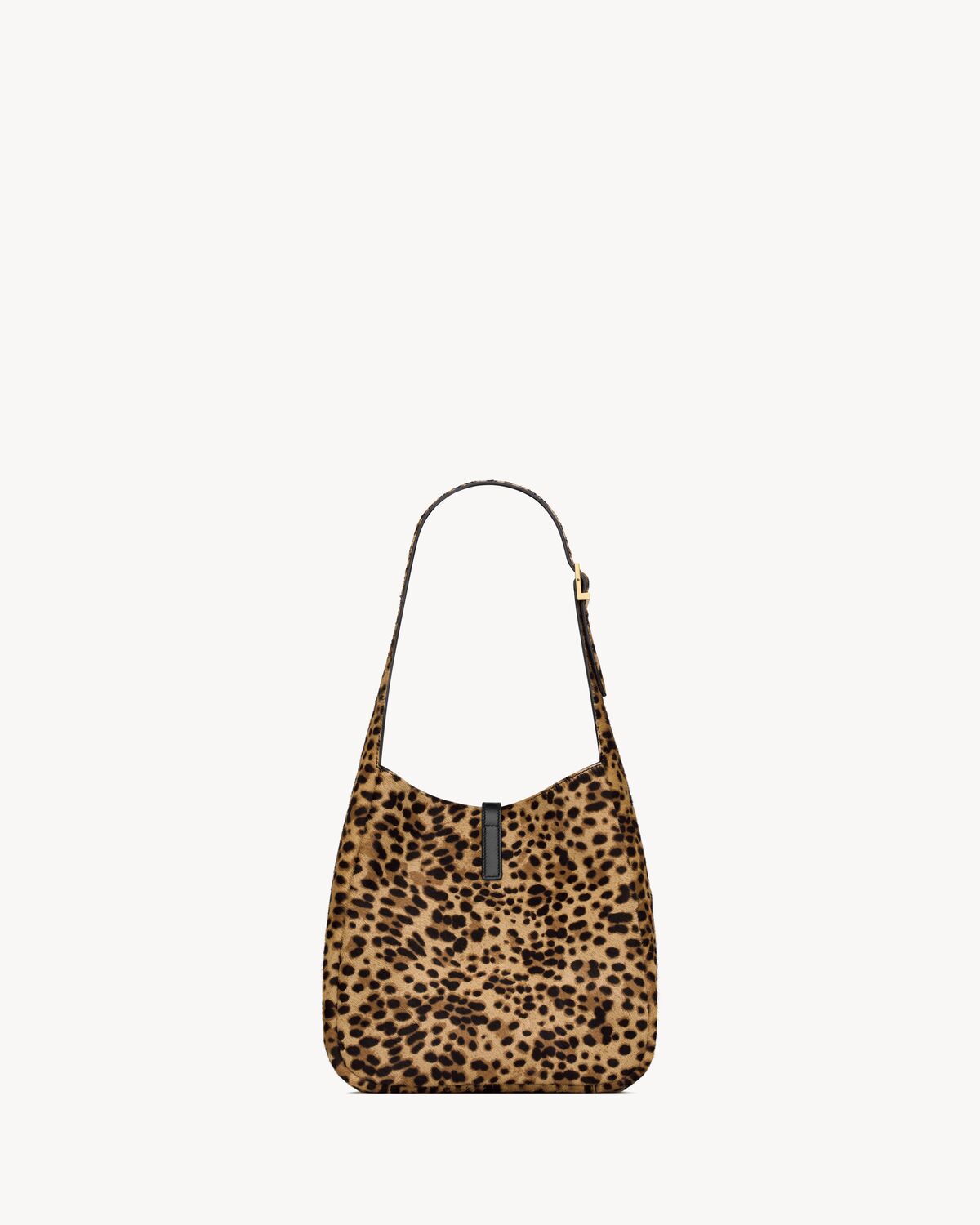 le 5 a 7 small souple en cuir effet pony leopard