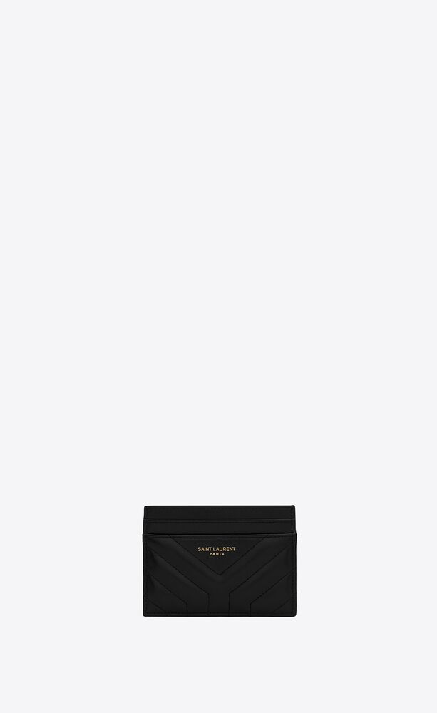 Yves Saint Laurent Monogram Grain Leather Card Case