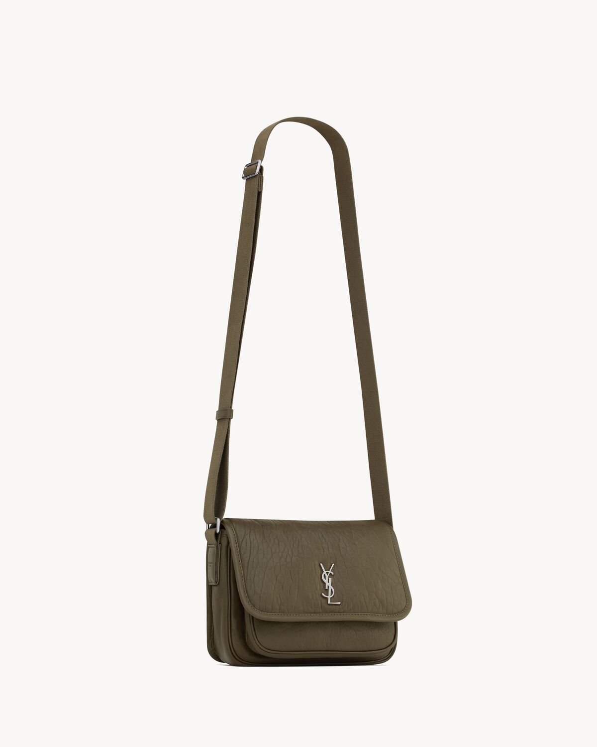 Niki small messenger en cuir grainé