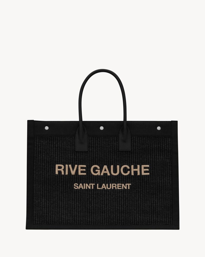 Saint Laurent Rive Gauche Straw Tote Bag - Farfetch