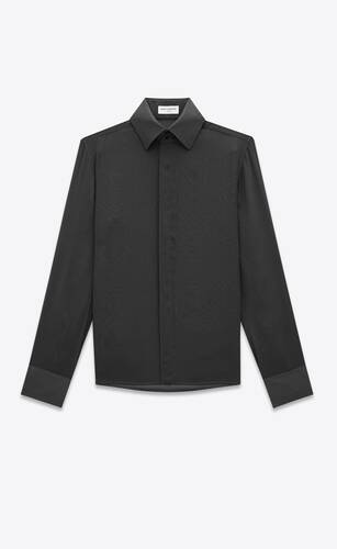 メンズシャツ | デニム、チェック、コットン | Saint Laurent サン ...