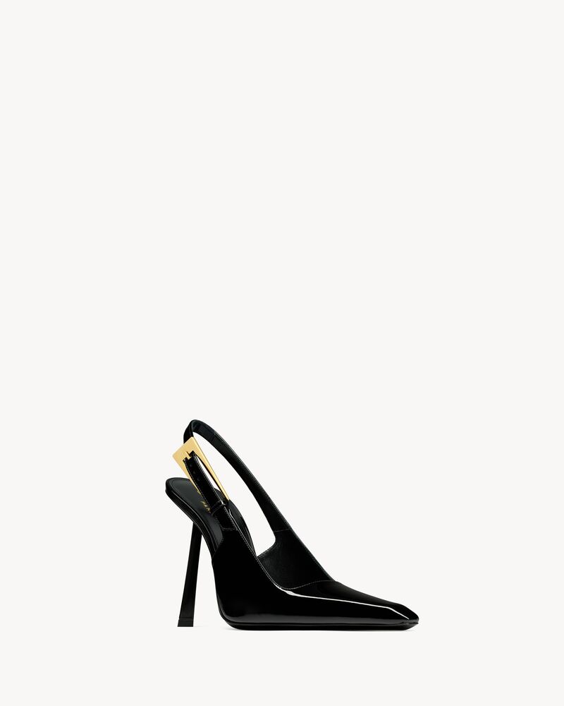 LEE Slingback-Pumps aus Lackleder