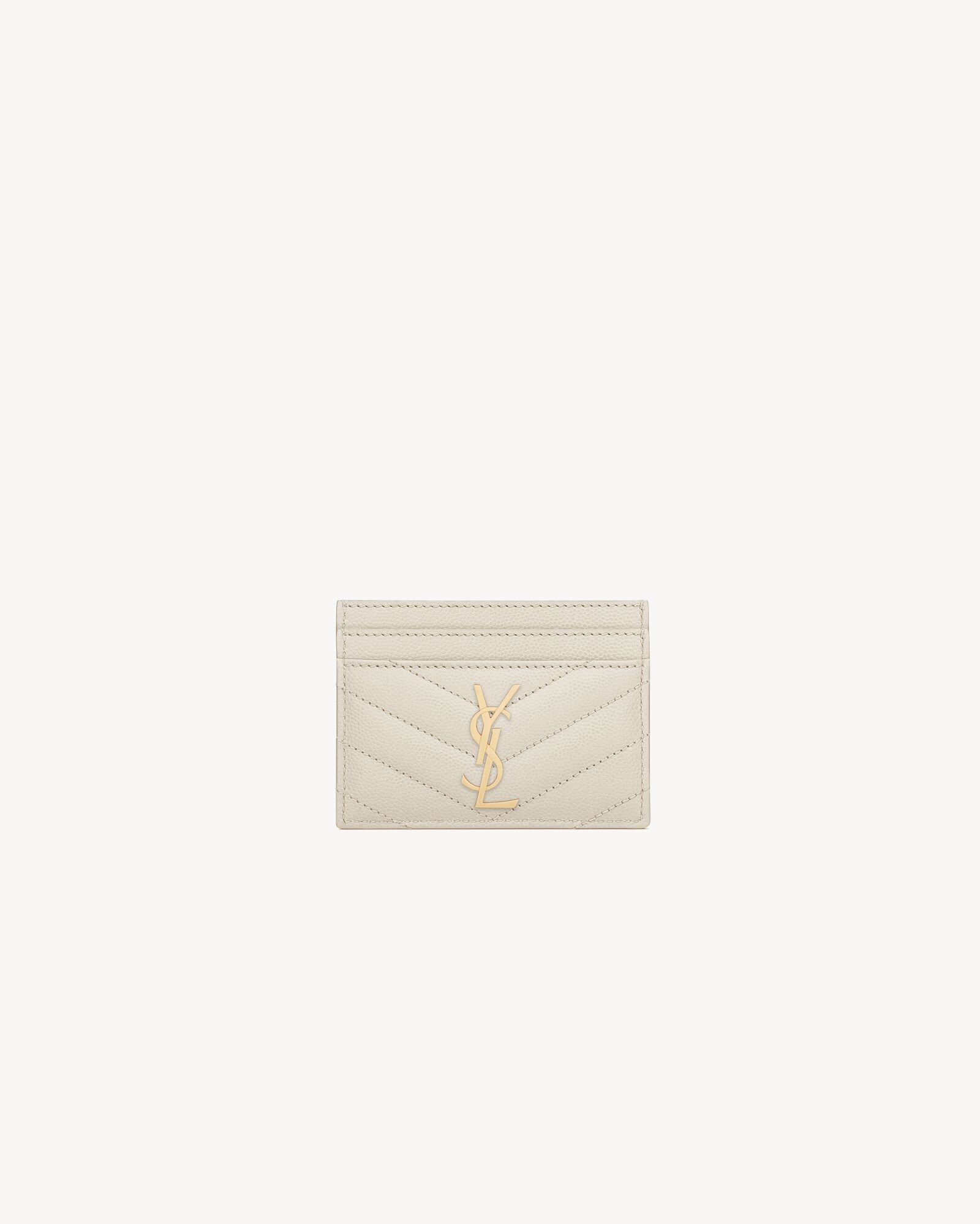CASSANDRE MATELASSÉ card case in grain de poudre leather — 423291BOW019207