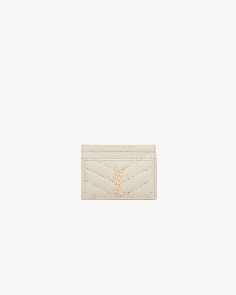 CASSANDRE MATELASSÉ card case in grain de poudre leather