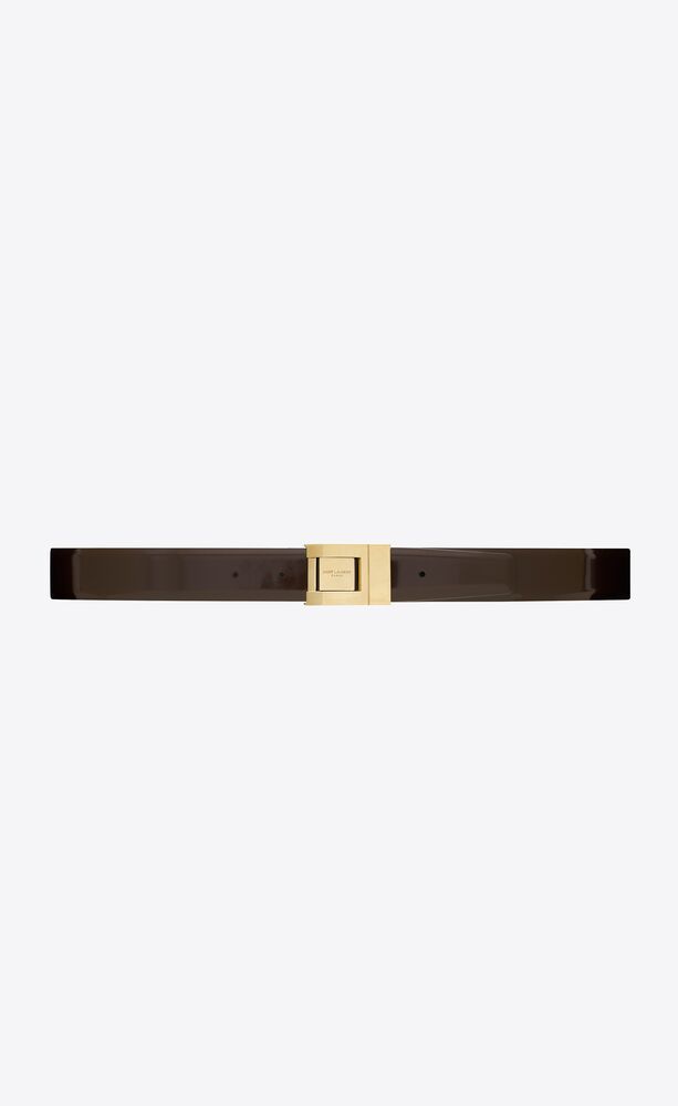 la 76 buckle belt in brushed leather