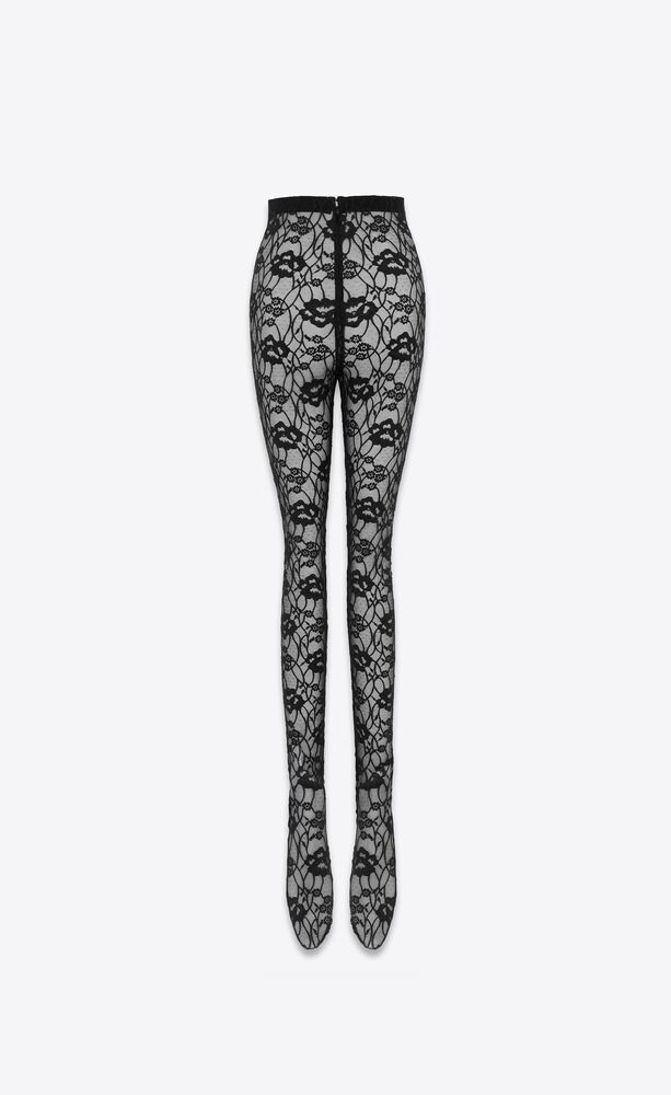 Legging tights in stretch lace, Saint Laurent