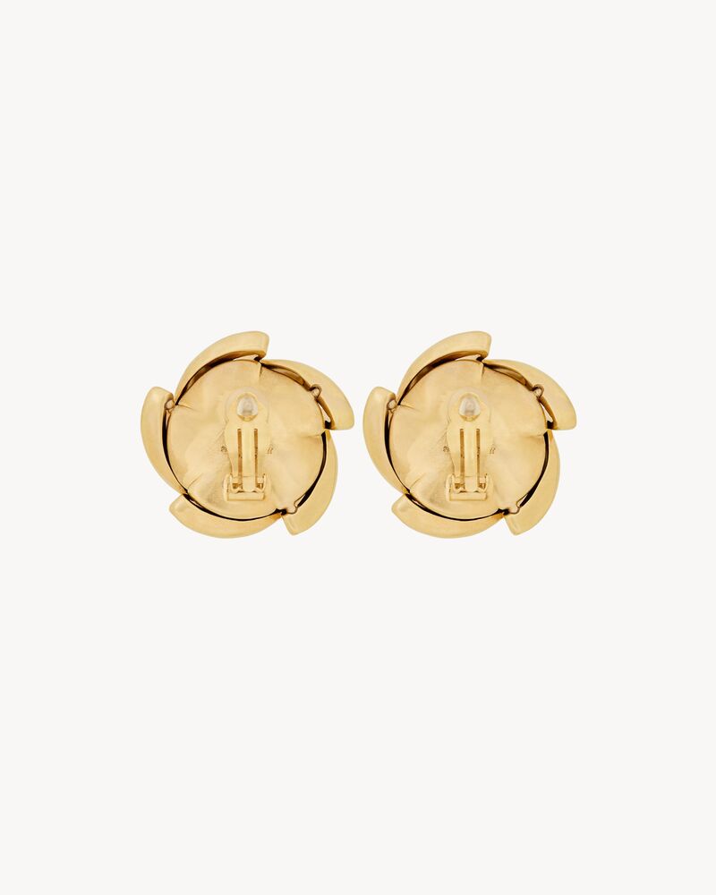 Saint Laurent Women's Vintage Spiral Earrings