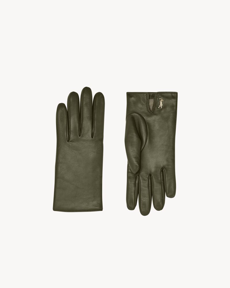 CASSANDRE short gloves in lambskin and cashmere