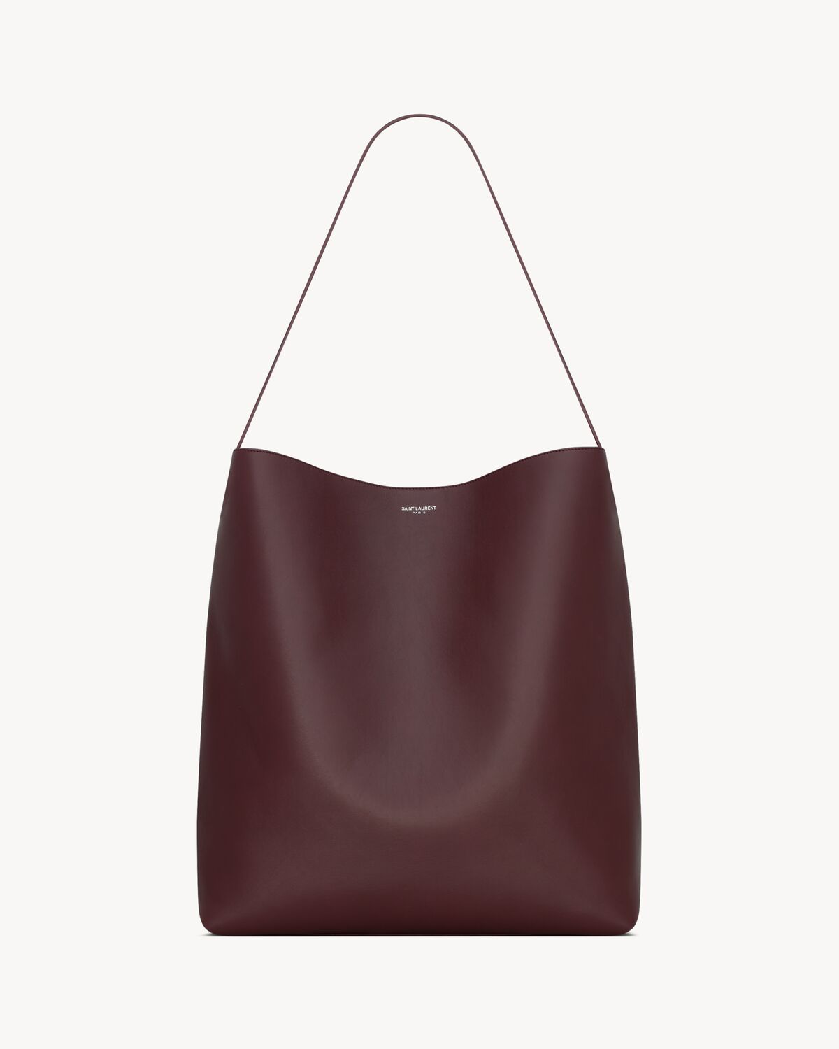 bold hobo bag in smooth leather