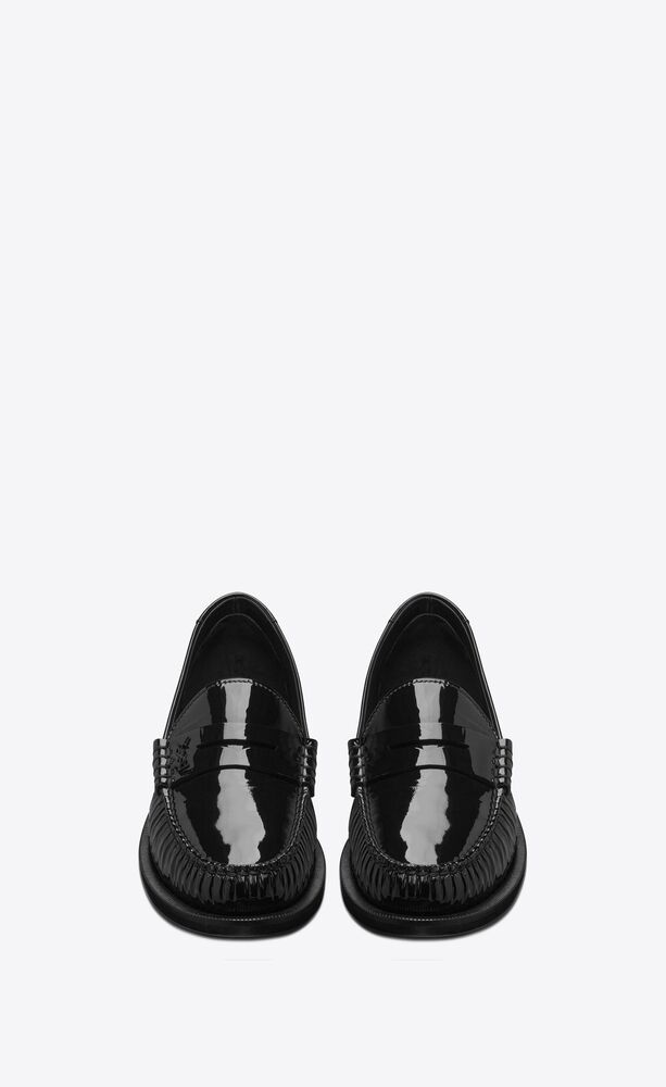 Buy Regal Black Men Textured Patent Slip On Shoes Online at Regal Shoes |  8723659