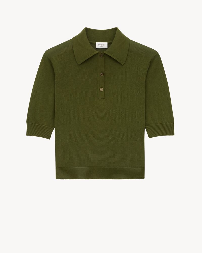 polo in cotton knit