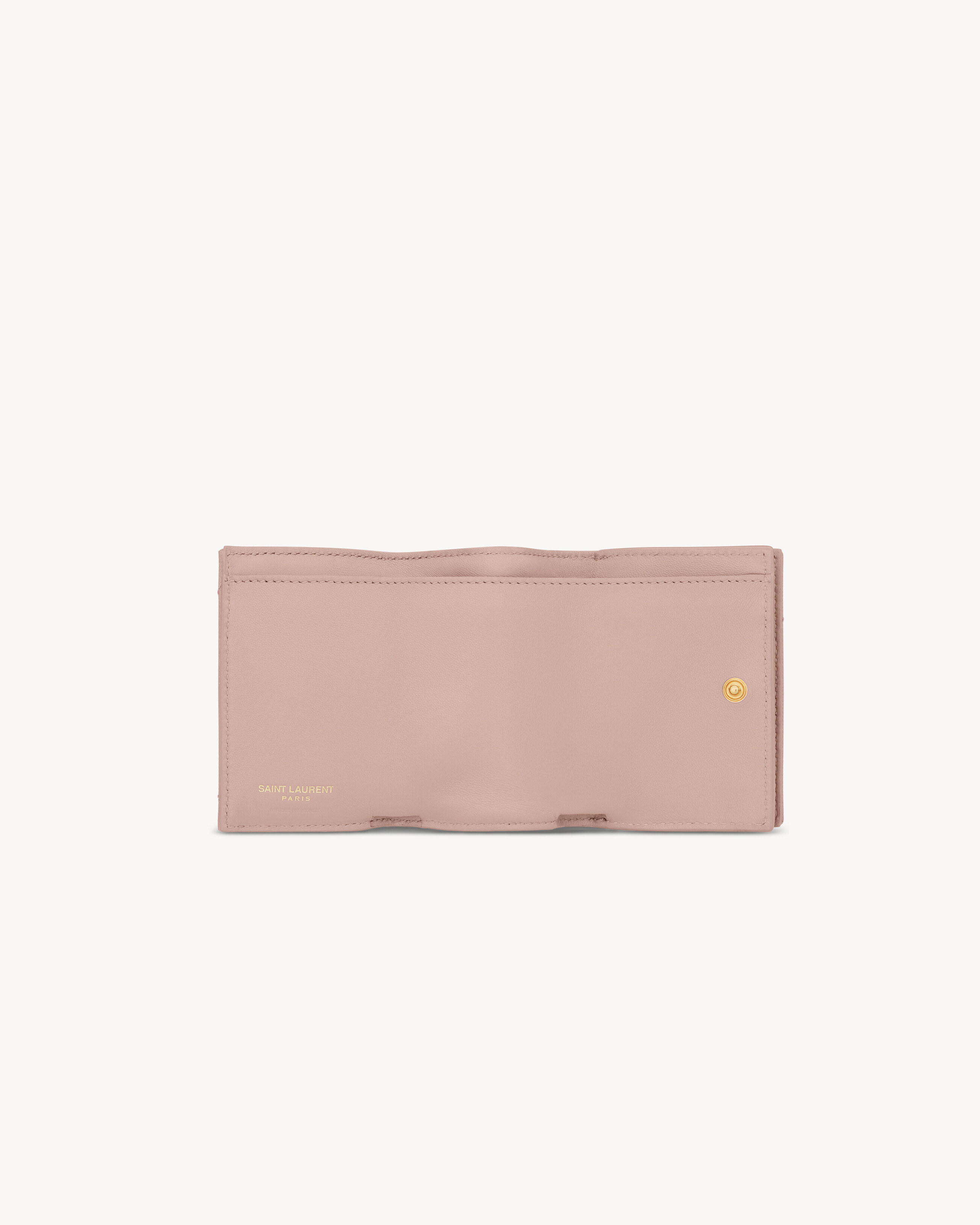 CASSANDRE MATELASSÉ ORIGAMI TINY WALLET in grain de poudre embossed leather