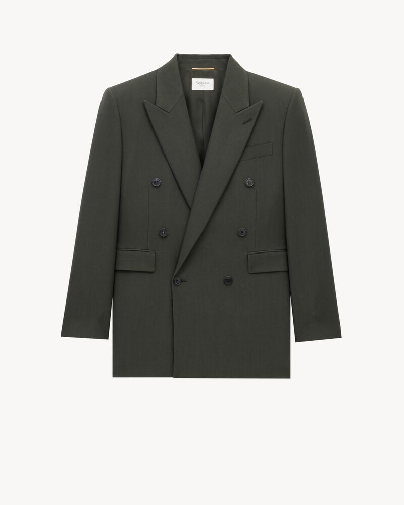 jacket in wool gabardine