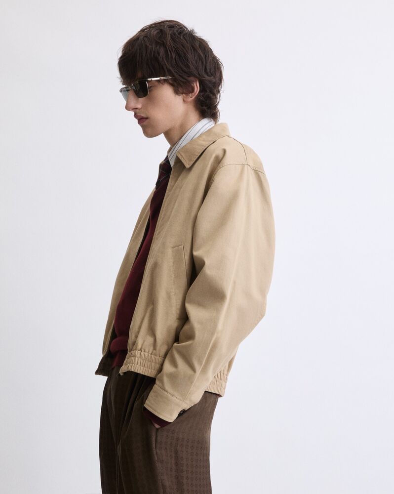 short jacket in cotton serge