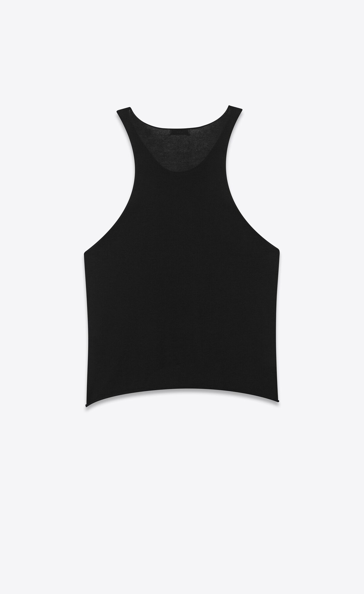 Sheer tank top in fine cashmere | Saint Laurent | YSL.com