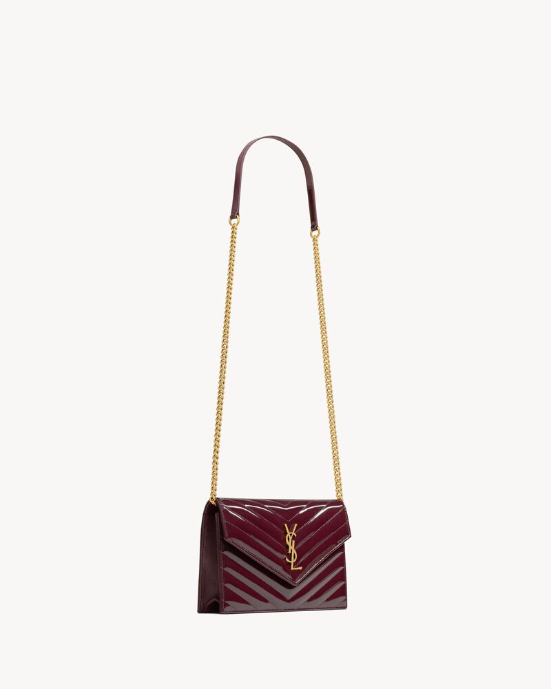 SAINT LAURENT ENVELOPPE カサンドラ チェーンウォレット カサンドラ エンベロープ チェーンウォレット（ラムスキン
