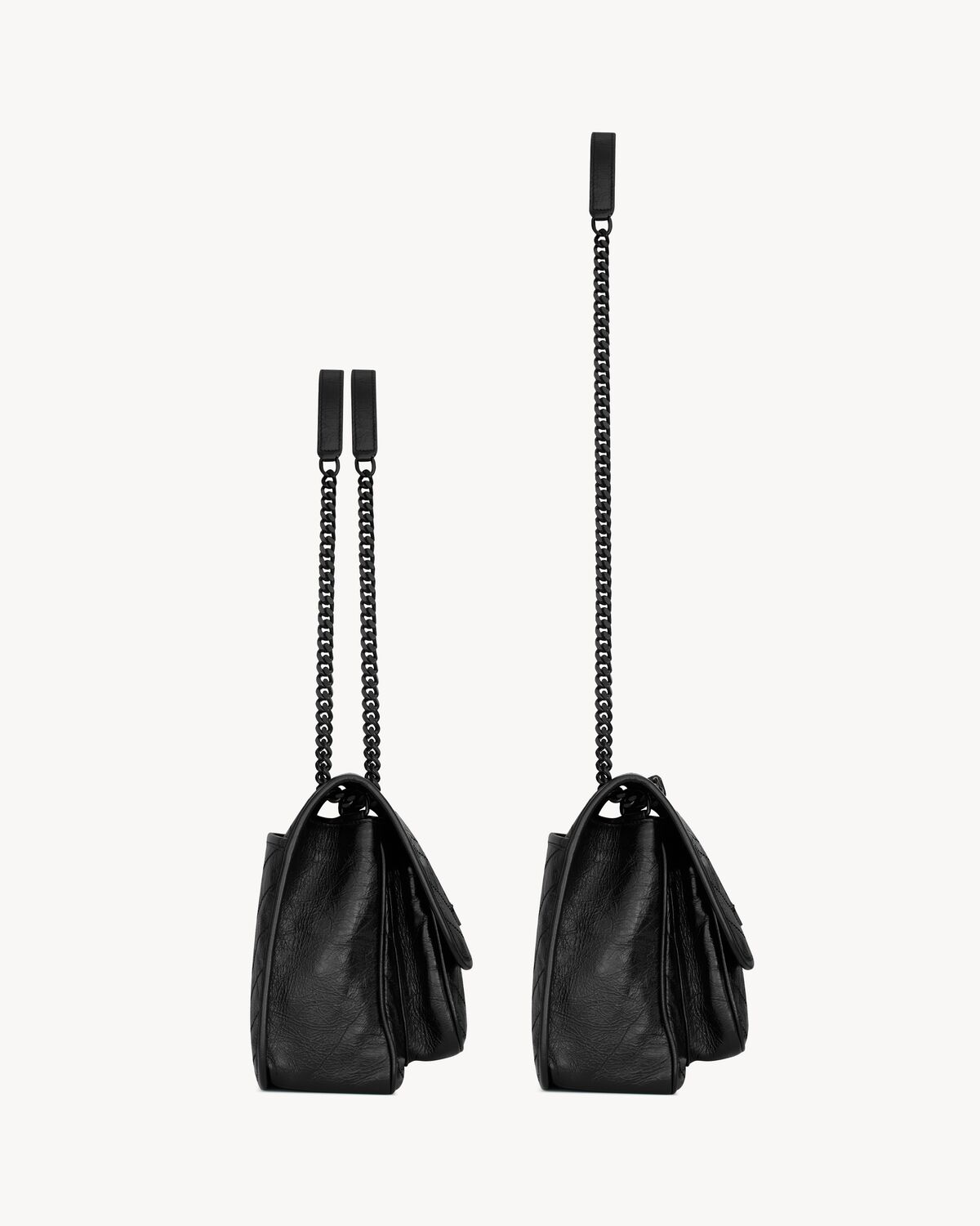 생로랑 빈티지 가죽 니키 미디엄 숄더백 6331840EN081000