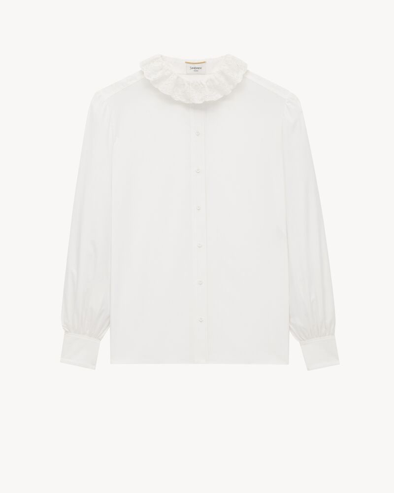 shirt in cotton poplin