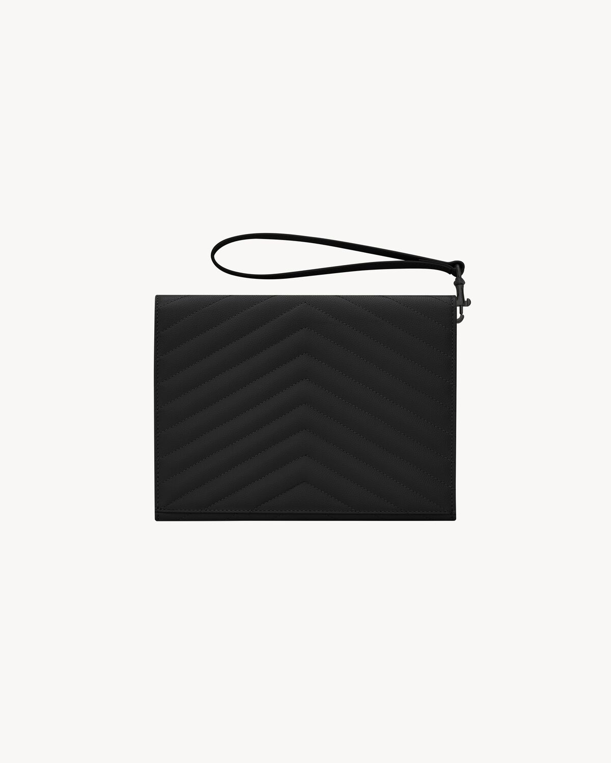 cassandre matelassé flap pouch in grain de poudre leather